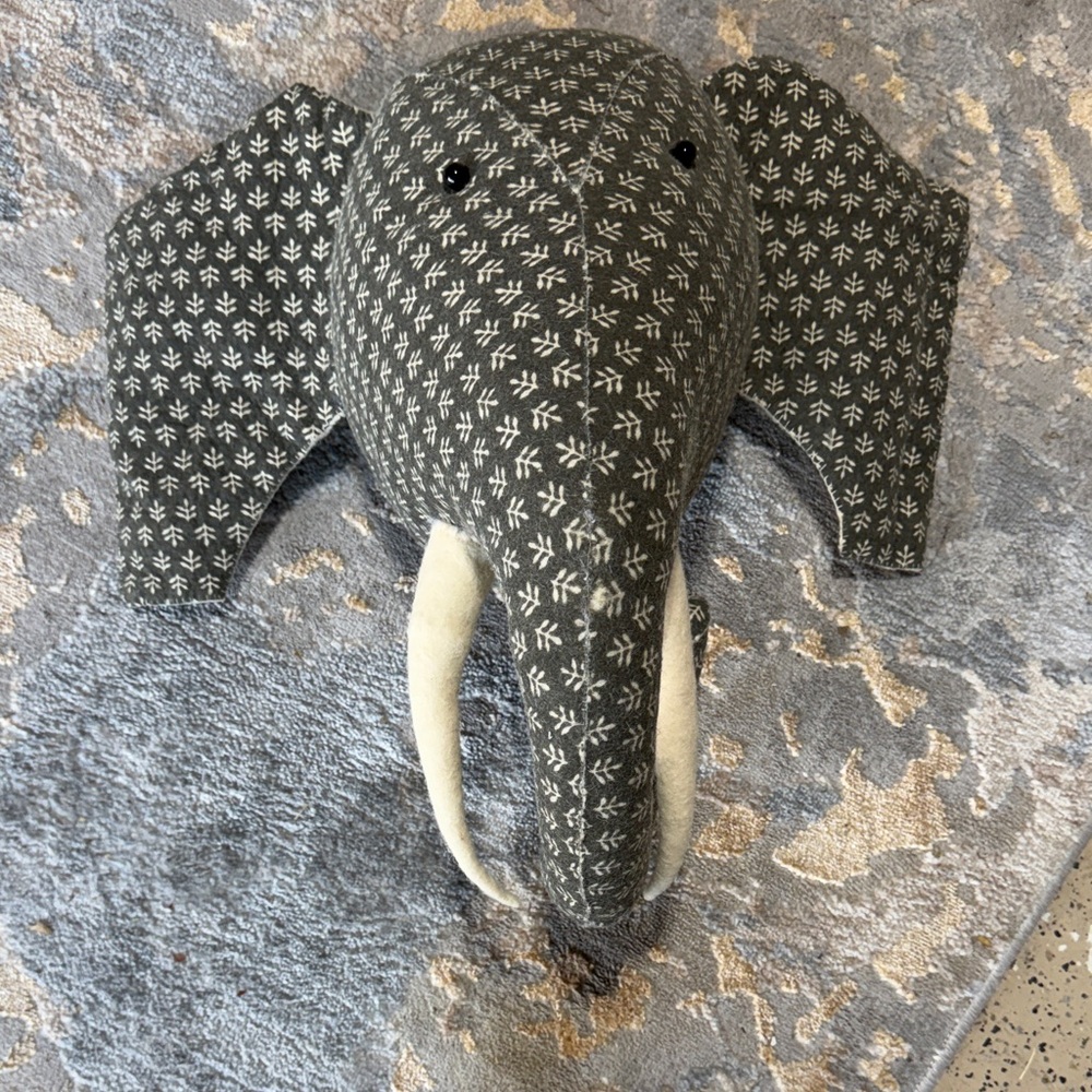 Fiona walker felt animal elephant head decor